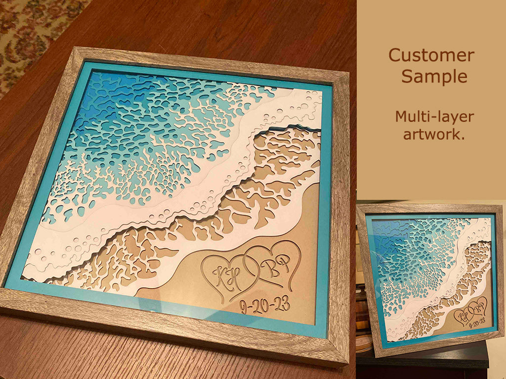 Beach Memories Keepsake 8inch x 8inch