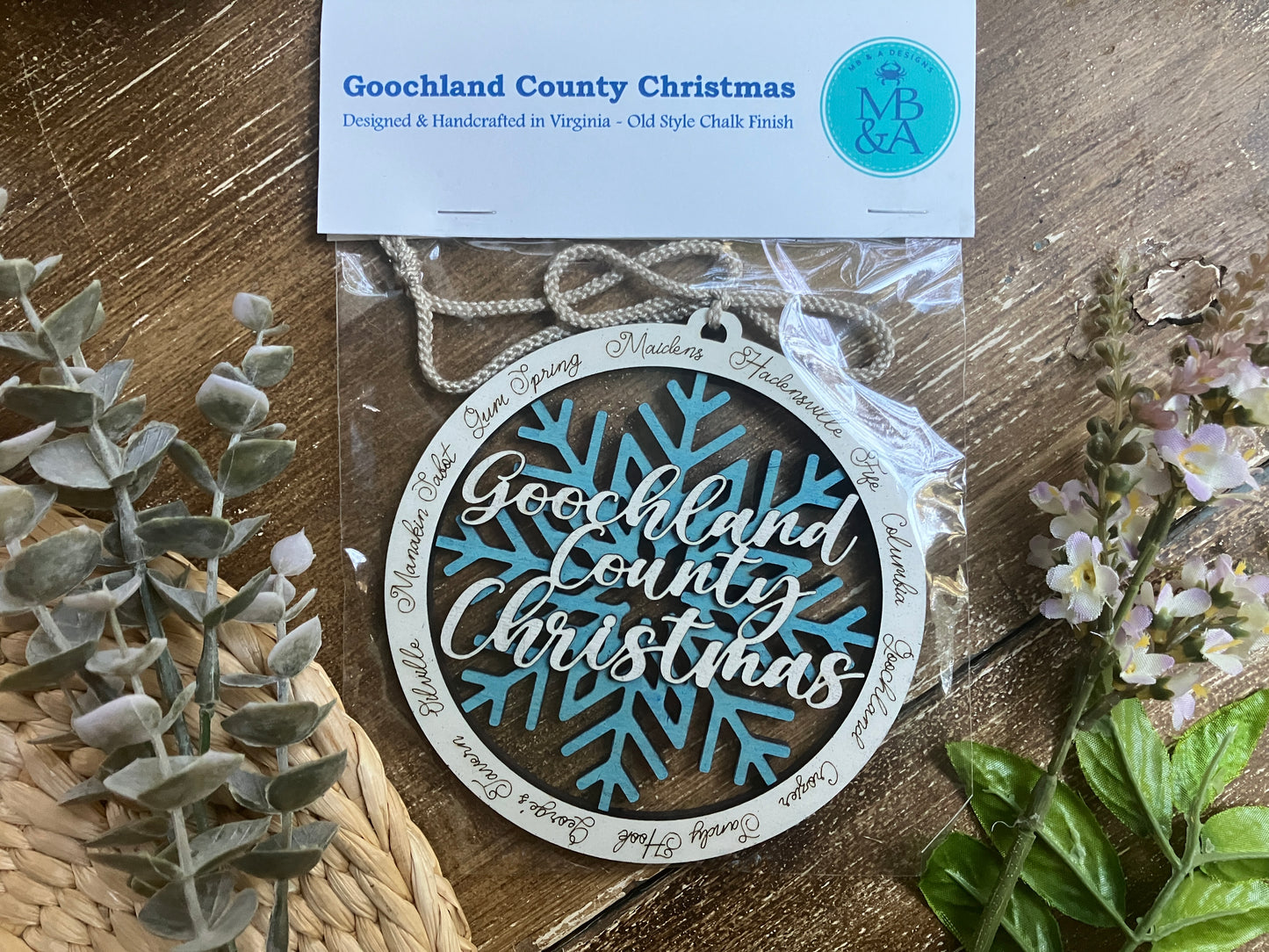 Goochland County Wood Ornament