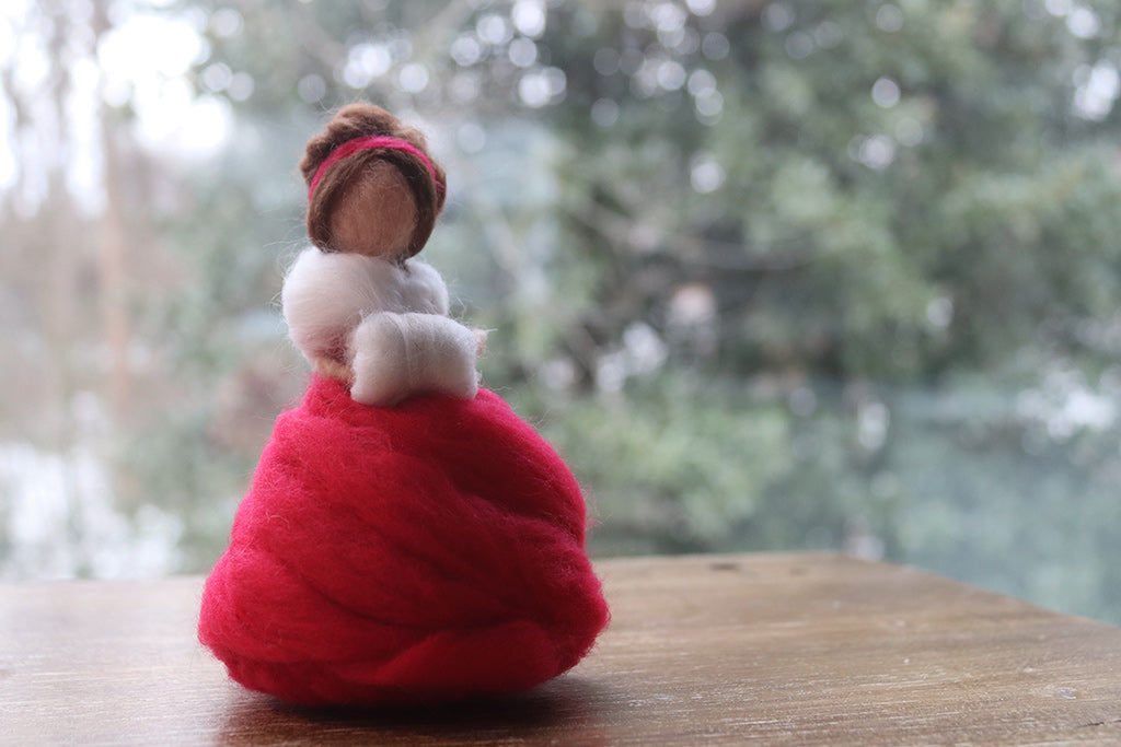 Red Lady - Red Dress - Felt