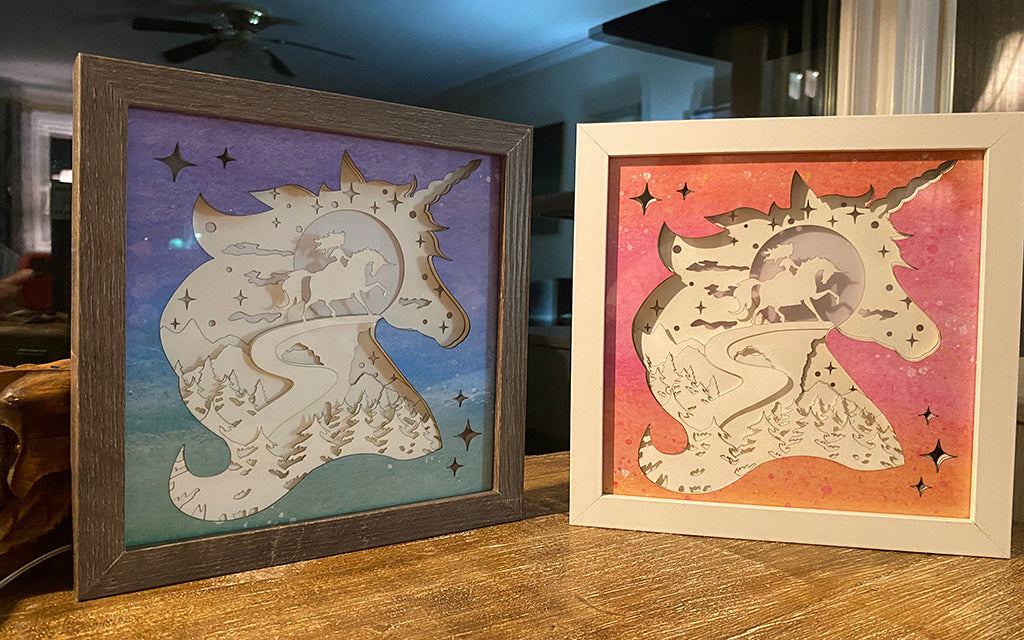 3D Unicorn Princess Lightbox