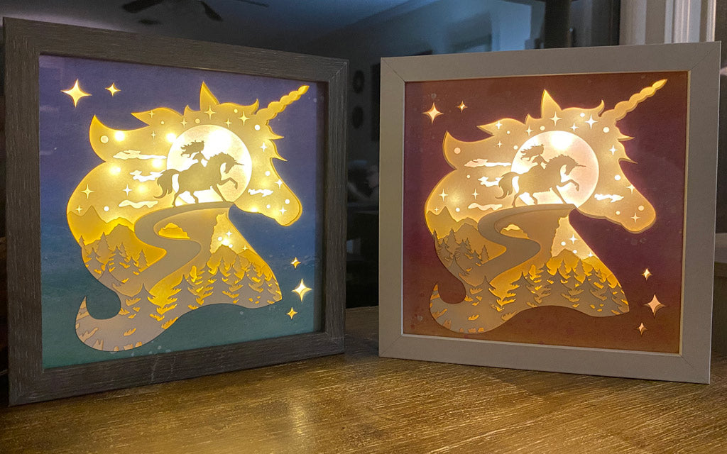3D Unicorn Princess Lightbox