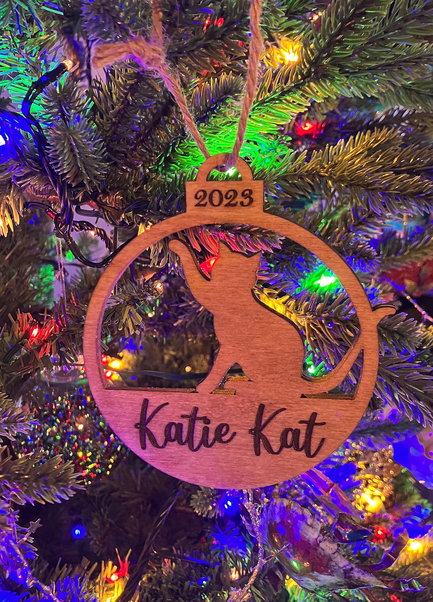 Christmas Cat Ornament