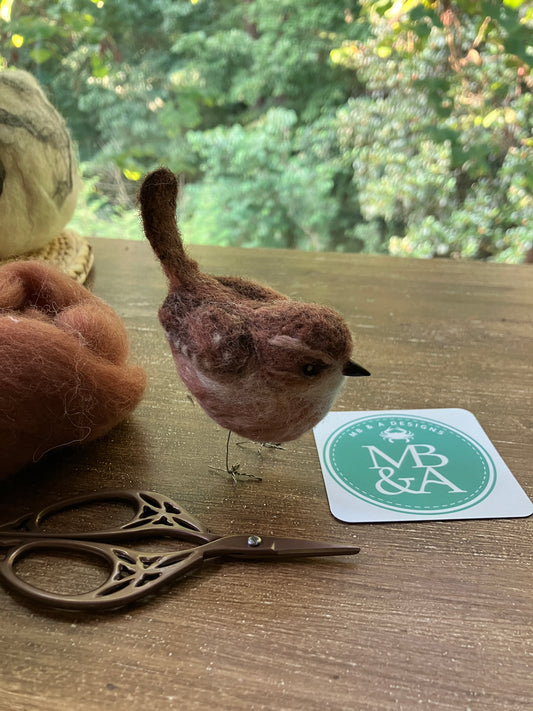 Needlefelt Art Carolina Wren