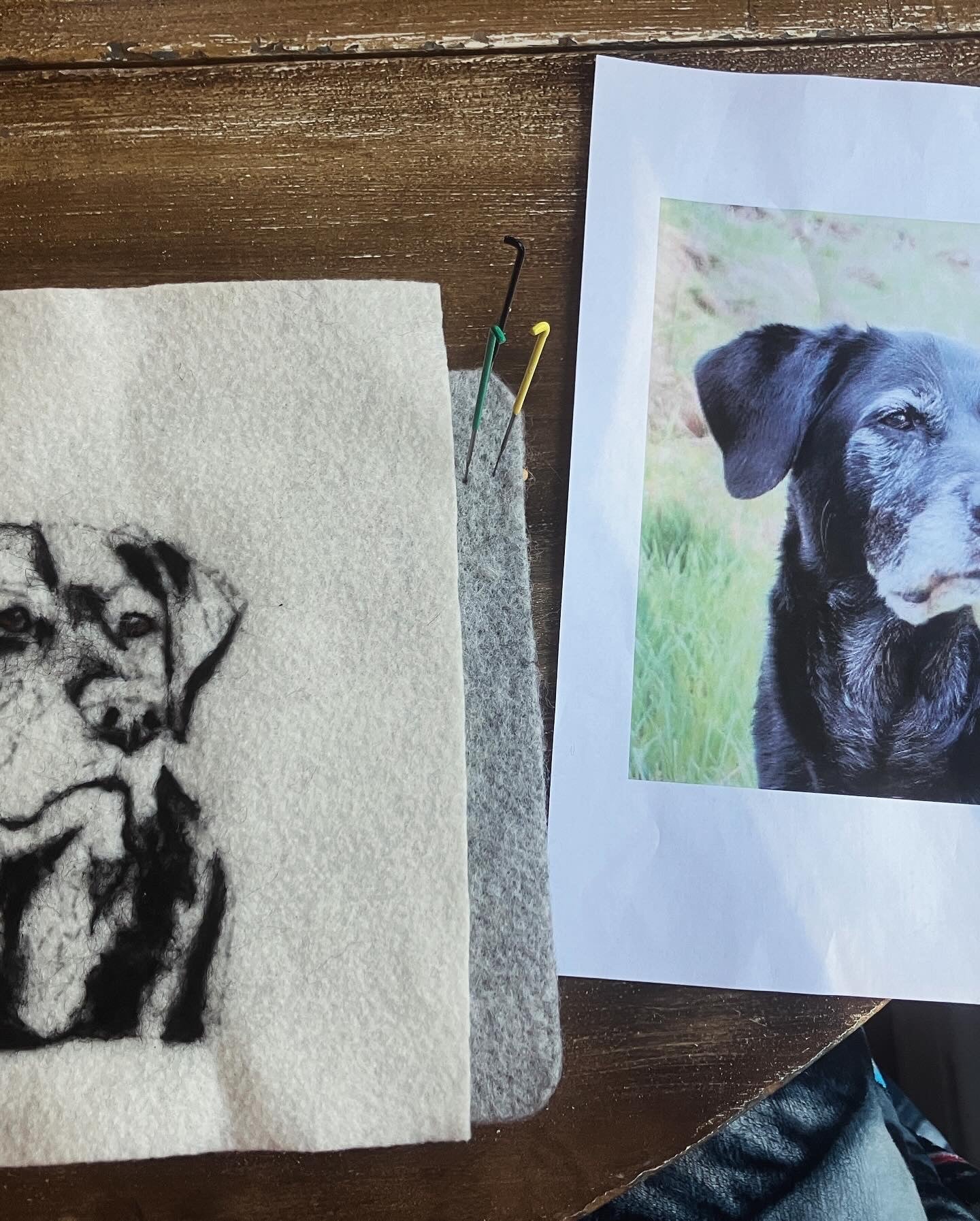 Custom Needlefelted Pet Portrait