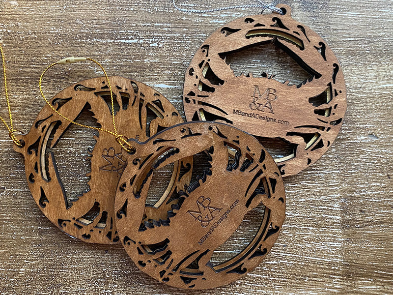 Hand Painted Blue Crab Ornament - 2025