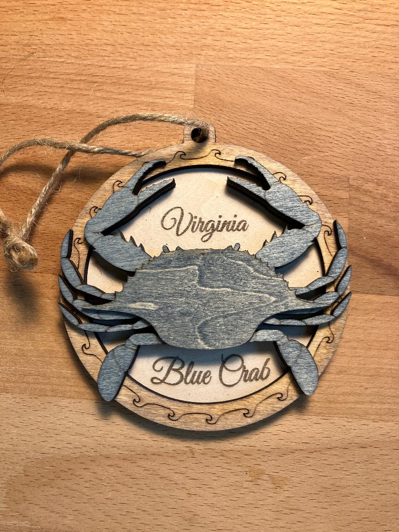 Virginia Blue Crab Ornament