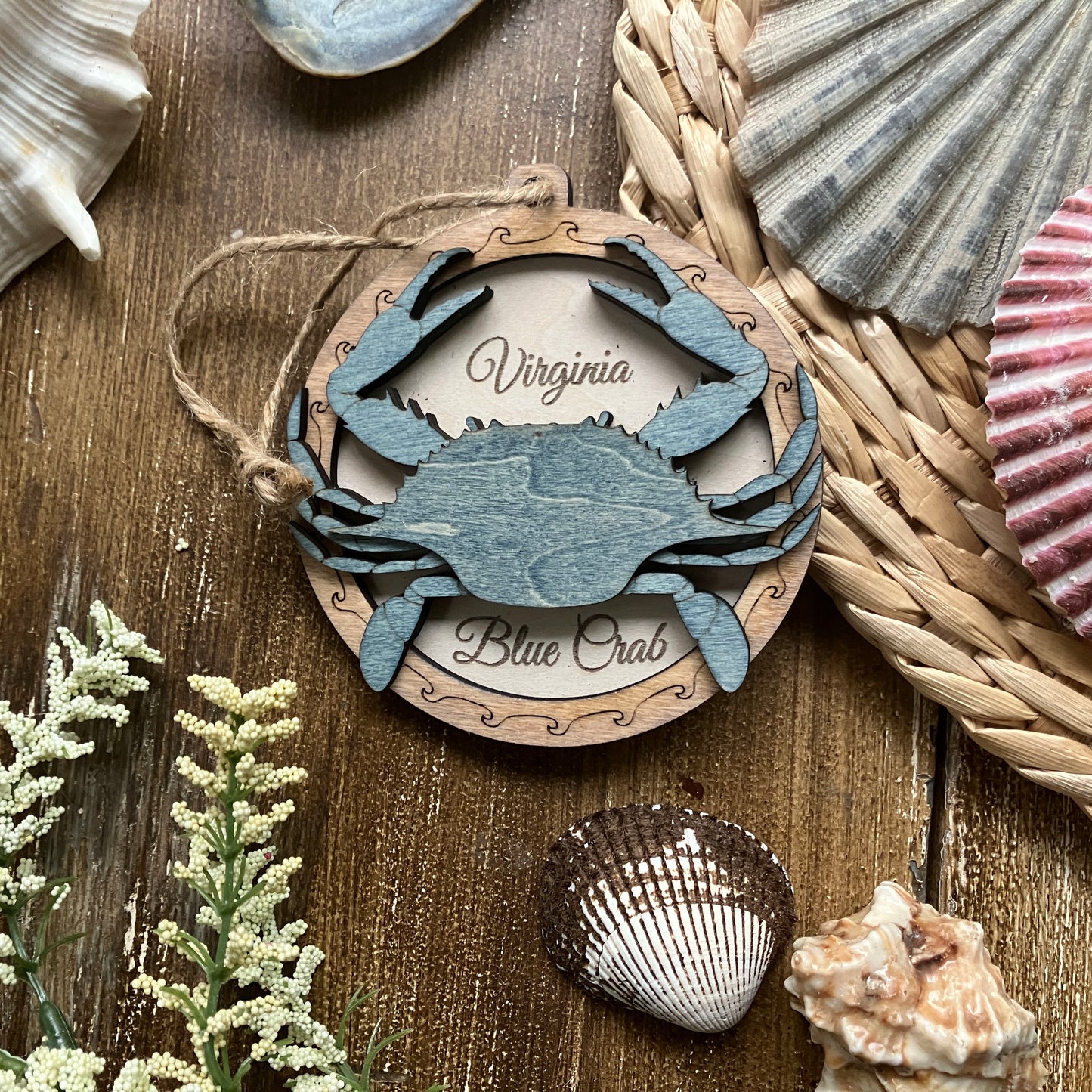 Virginia Blue Crab Ornament