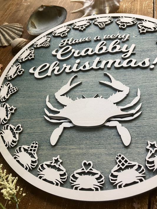 Have a Very Crabby Christmas Sign